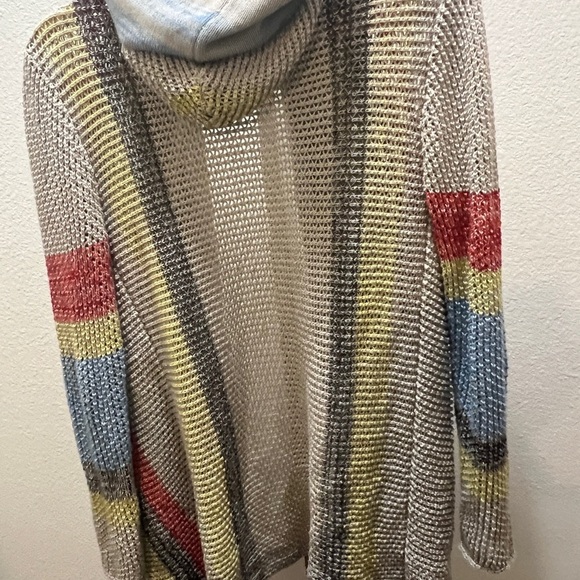 Vintage Havana Striped blue,red,& yellow Baja Knit Summer Sweater Small - Picture 6 of 6